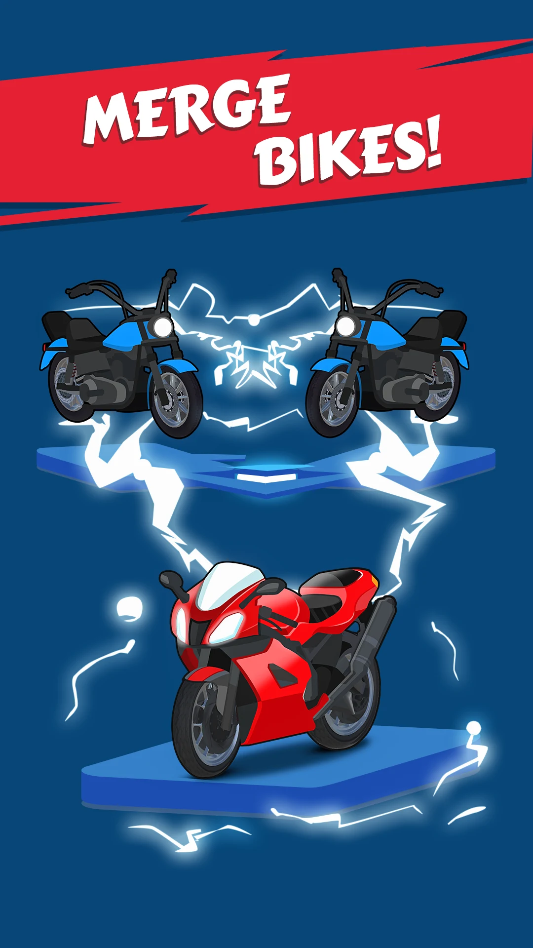 Merge Bike game Idle Tycoon screenshot