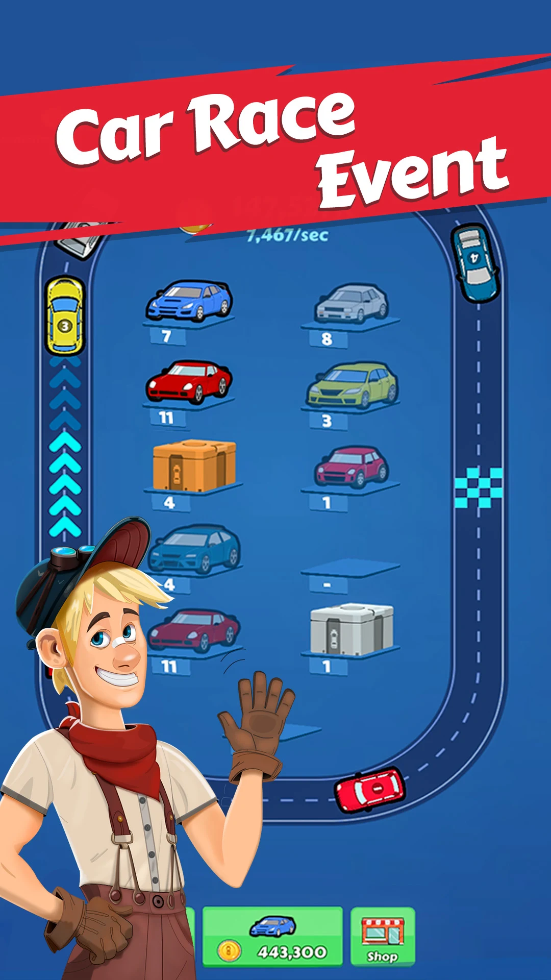 Merge Bike game Idle Tycoon screenshot